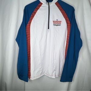 Runing Man Women's XL Wonder Woman Run Series DC Comics 1/4 Zip Pullover Jacket